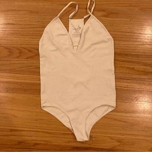 Free People White Bodysuit Medium